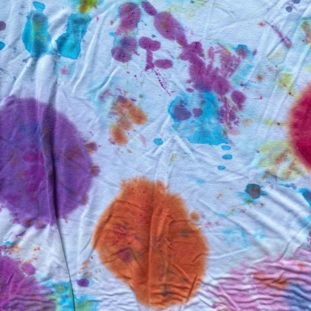 Unbranded Paintball Style Tie Dye V-Neck Short Sleeve Shirt - Picture 9 of 11